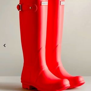 Hot Pink Tall Rain Boots